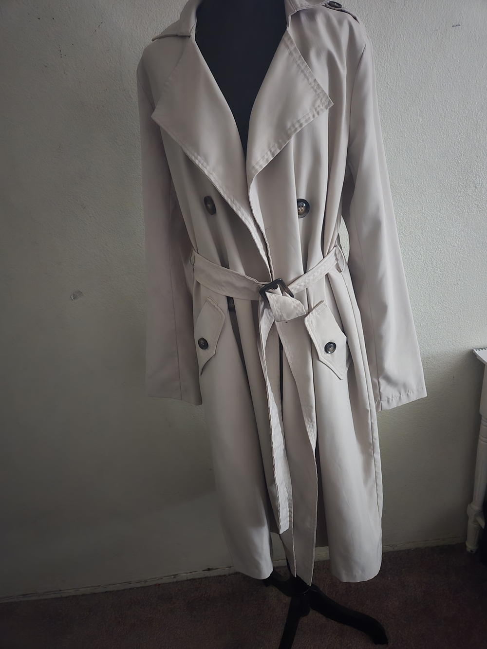 Fashion Nova Beige Trench Coat